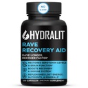 Rave Recovery Aid Vitamins After Party Relief Pills Music Festival Akcesoria Rave Essentials 5- HTP Suplement Elektrolity Hydration Better Mornings Serotonin Energy Hancock 120 Kapsułki