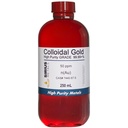 Prawdziwe złoto koloidalne (50 ppm) - 99,99 +% czystości - 250 ml (8,45 Fl Oz) w przezroczystej butelce z tworzywa sztucznego bez BPA-, 1 liczenie (opakowanie po 1)