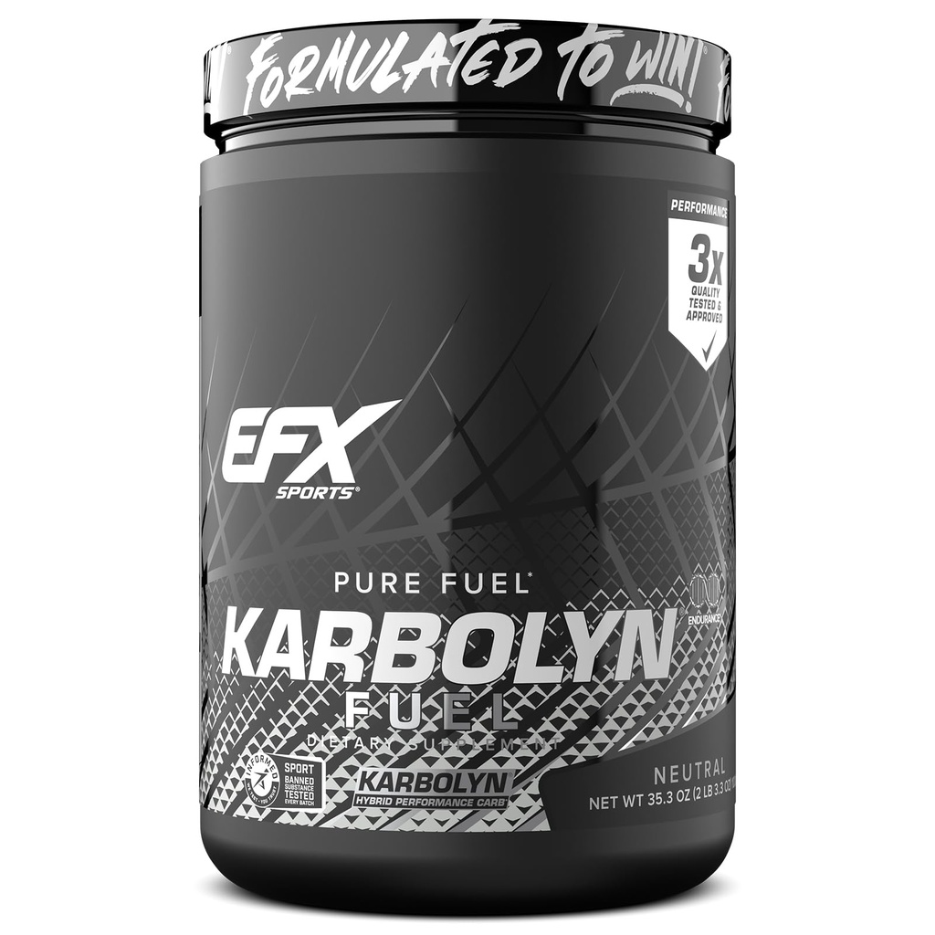 EFX Sports Karbolyn Fuel Building 124; Fast- Absorbujący proszek węglowodanowy Building 124; Ładunek węglowodanów, Trwała energia, szybki odzysk 124; Stymulant wolny 124; 20 Sług (Neutralny)