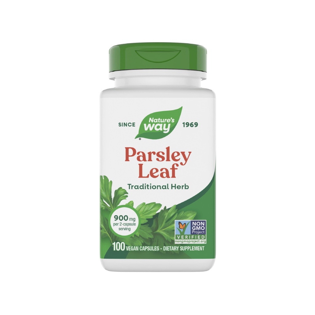 Natural 's Way Premium Herbal Pietruszka Liść zapewnia chlorofil, 100 Kapsułki wegańskie