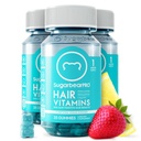SugarBearPro Witamina Gummy 3 Miesiące dostaw Dodatkowa siła Biotin 6000mcg, Wzrost dla mężczyzn i kobiet, Witamina Wegańska B12, MSM, Inozytol, Omega 3, Elderberry, Certified Kosher, Halal, Cruelty- Free
