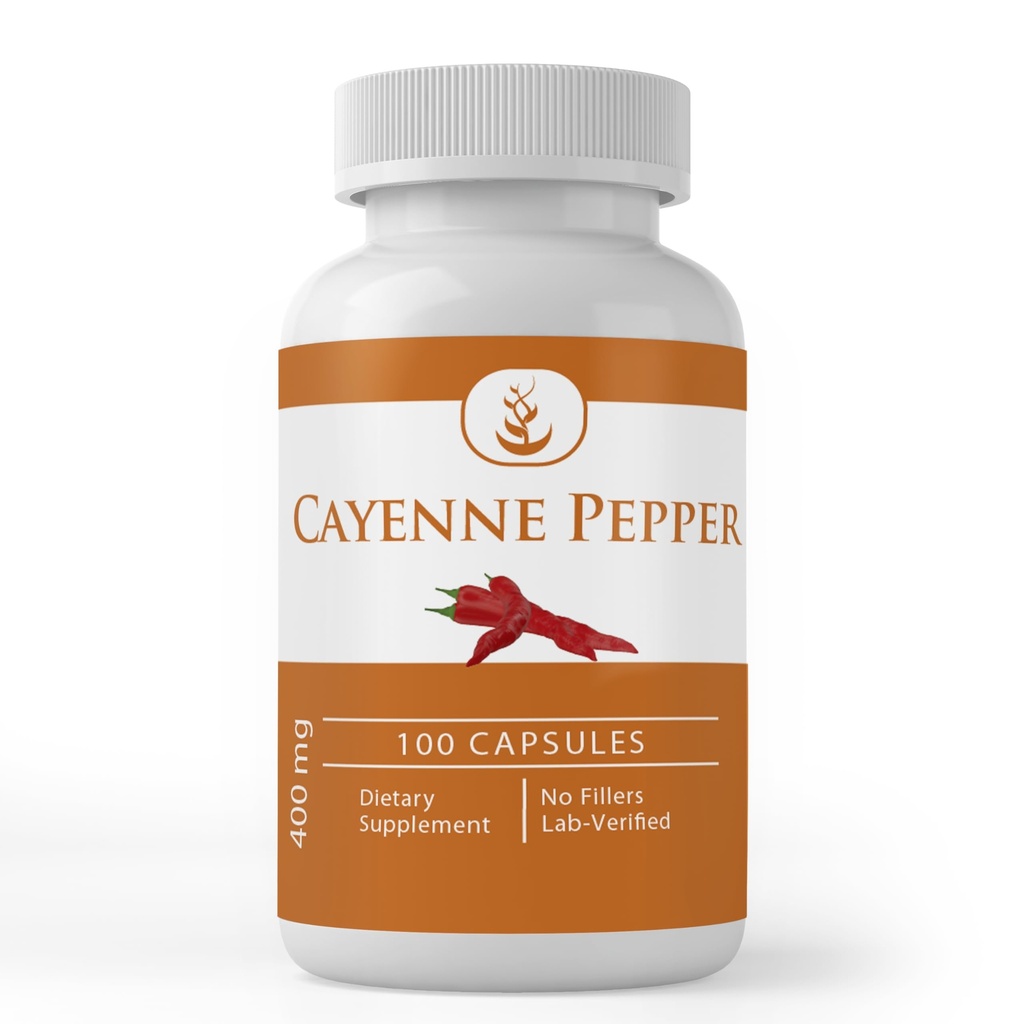 Pure Original Ingredients Cayenne Pepper, (100 kapsułki) Zawsze Czysty, Brak dodatków lub wypełniaczy, Laboratorium zweryfikowane