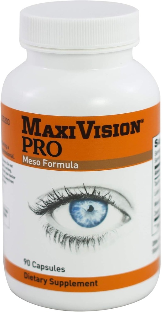 MaxiVision ® PRO Meso Formuła - Mezozeaksantyna - Luteina - Zeaksantyna - 90 kapsułek, 1 butelka