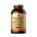 Solgar Witamina C 1500 mg z Rose Hips, 180 tabletek - Przeciwutleniacz i wsparcie immunologiczne - Ogólne zdrowie - Wspiera zdrową skórę i połączenia - Nie GMO, Wegan, Gluten Free, Beztłuszczowy, Koszerna - 180 Sługi