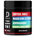 9in1 Tarcza Cortisol - Magnezu Glycinate & Ashwagandha z Rhodiola, Fosfatydylseryna, Kwiat Pasji, L- Theanina, Apigenin, Licorice, Magnolia - Odpoczynek Well & Mood Balance - 60