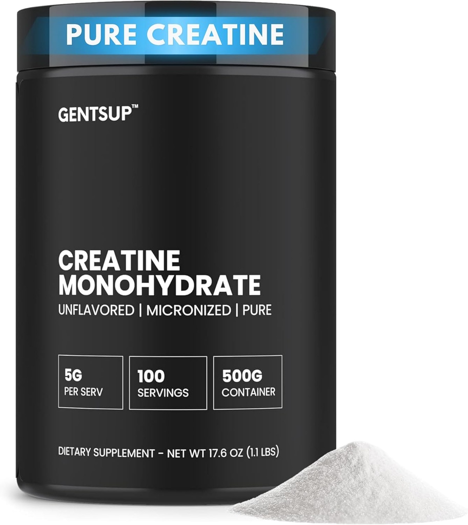 Kreapura Monowodny proszek - Unflavored, 5000mg, 100 Servings - Zwiększenie wzrostu mięśni, Siła, Wydajność & Zdrowie mózgu - Nie- GMO, Gluten- Free, HPLC Tested, NSF Certified