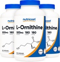 Nutricost L- Ornitina 500 mg; 180 kapsułek (3 butelki)