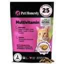 Kot Multivitamin Chrupiące & Kremowe Chews - Leczenie kota dla zdrowia + immunologiczne, Wspólne Wsparcie, Skóra & Coat, & Trawienie - Witaminy z Omega 3, Lizyny i Probiotyki (30 Day Supply)