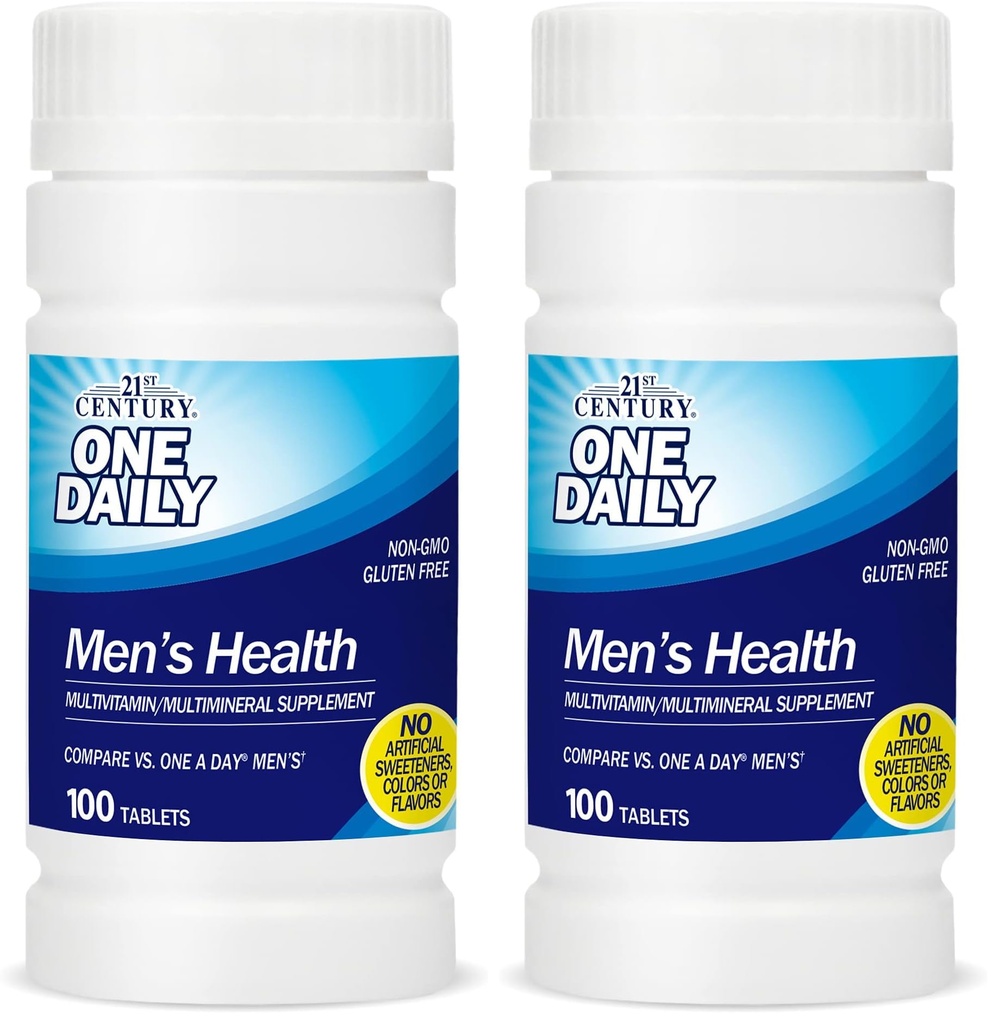 21 Century One Daily Men 's Health Tablets, 100 Count (Pack of 2)