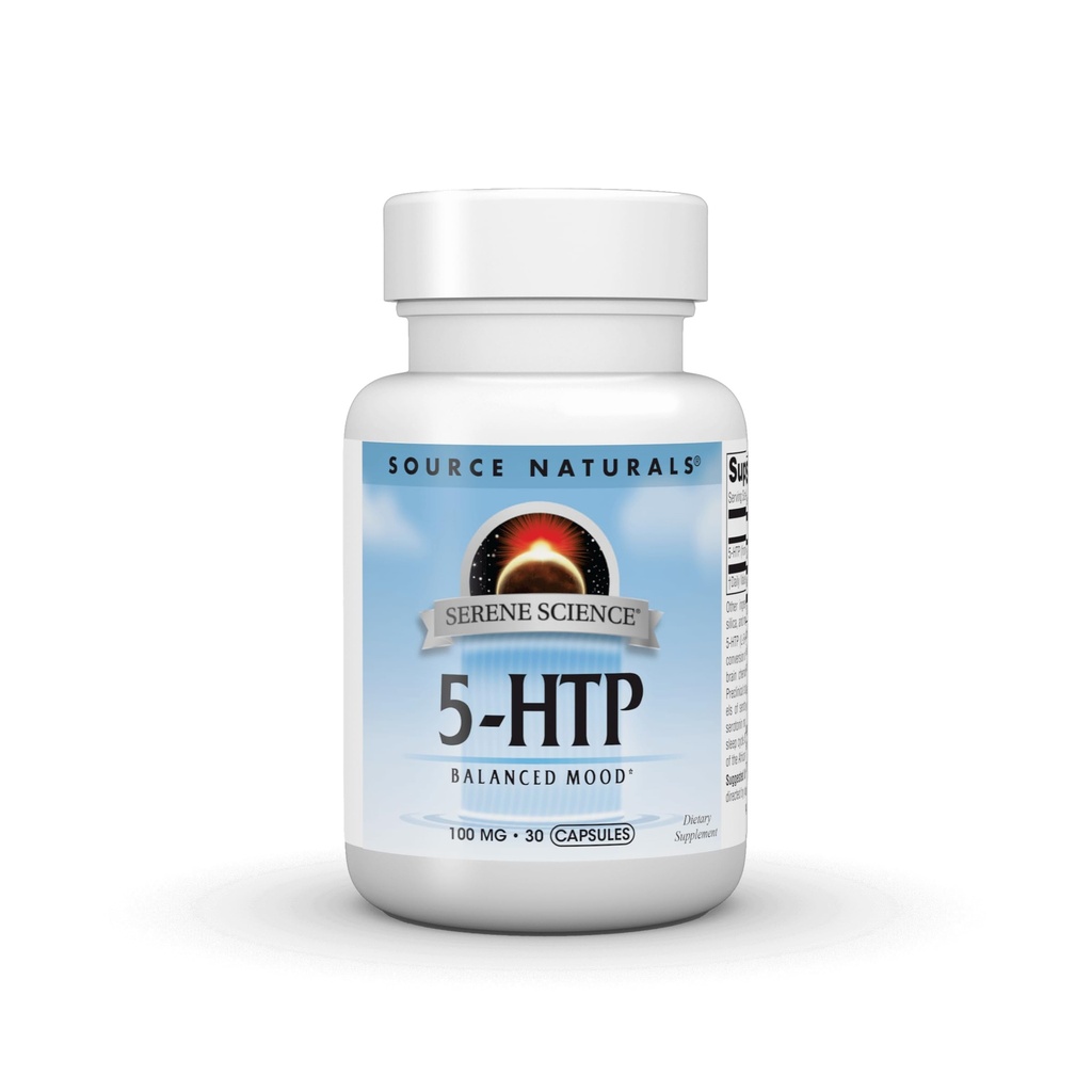 Źródło Naturals Serene Science 5- HTP, Balanced Mood * 100 mg - 30 kapsułki