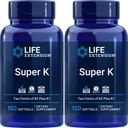 Life Extension Super K, 150 Softgels (Pack of 2) z witamin K i K2