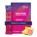 Microbiome Labs MegaPre Prebiotic Fiber Powder for Women, Men & Kids - Presed Dased Prebiotic Fiber Supplement Powder with Clinically Tested Oligosaccharides - Ananas Orange Guava (30 Drink Pakiety)