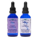 Eidon jonowe minerały ciecz krzemionka i cynk krople, 2 Fl Oz, immunologiczne zdrowie, pielęgnacja skóry, all- naturalne składniki, brak sztucznych kolorów lub konserwanty