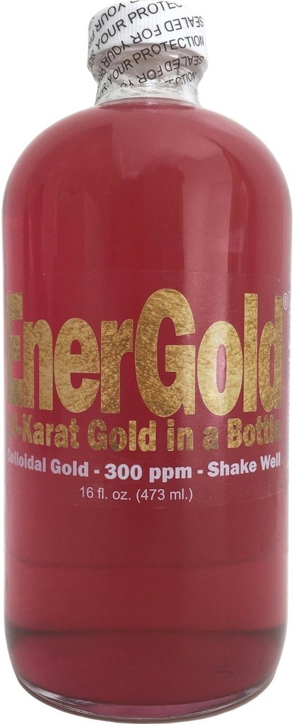 EnerGold ® 99,99% -Czysty Ultraconcentrated 200- ppm Ruby- Czerwony Colloidal Gold. Deflect Radiation & EMF, Naprawa DNA, Regenerate Pineal Gland, Odmładza wszystkie tkanki ciała,...