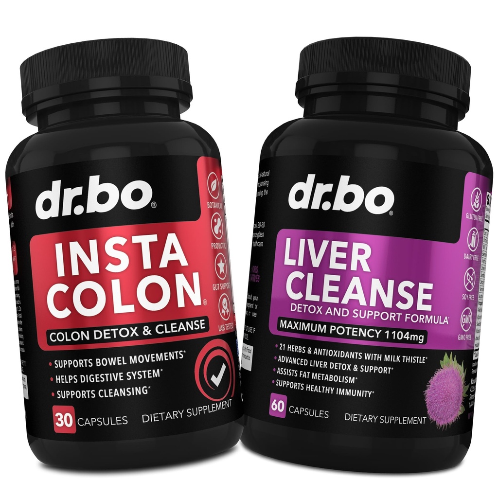 Colon Cleanser Detox & Liver Cleanse - 15 dni Colon Cleanse Pills & Liver Detox Supplement Supplement Milk Thistle Dandelion - Suplementy ruchu jelita do jamy brzusznej Bloating Gut Body Flush