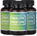 Zentastic Probiotics & Prebiotics Supplement - 50 Billion CFU - for Men & Women 's Immune & Digestive Health - 16 Strains - Shelf Stable - 180 Opóźnione uwolnienie kapsułki Veggie