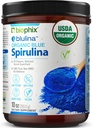 biophix Blue Spirulina Proszek Organiczny Blulina 10 oz - Algae Organic Spirulina Proszek 283 Sługi - Superfood Suplement - Naturalny niebieski Pigment - Espirulina en Polvo Organica Pura Azul
