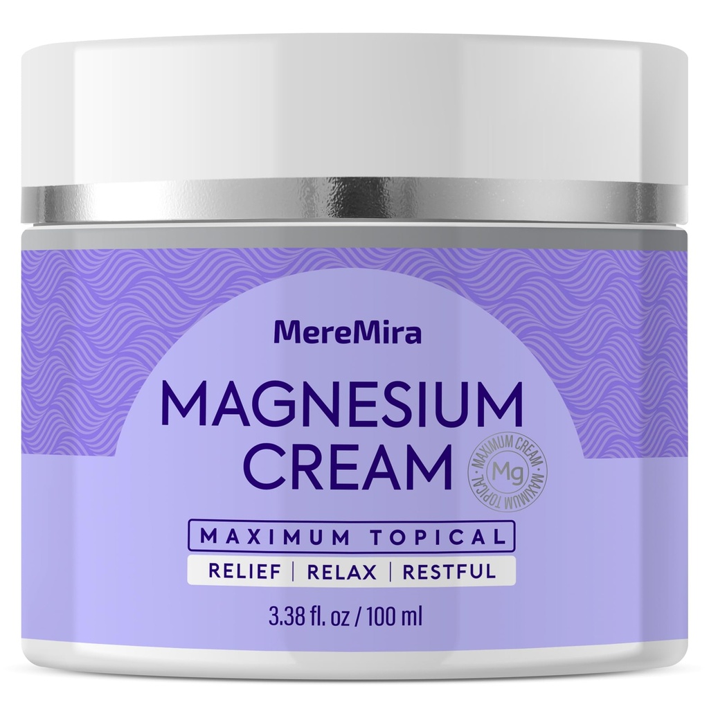 Magnezu krem do uśpienia i odchudzania mięśni: Topical Night Calming & Deep Relaxation Lotion - Restless Cramps Leg & Joint Care Lotion - Lavender 3.38 Fl. Oz.
