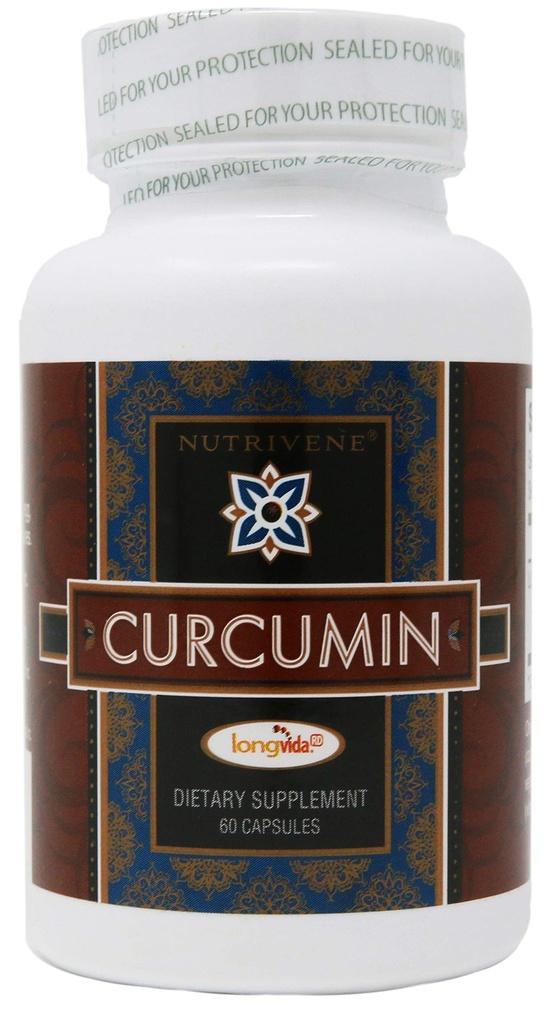 Kurkumina, Longvida ™ przez Nutrivene (500 mg, 60 kapsułek)