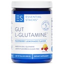 Esencjalne stosy Gut L- glutamina Proszek - Wyłącznie Made in USA - Czysty L glutamina Proszek do Gut zdrowia (50 Służenia, Lemoniada malinowa)