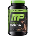 Muscle Pharm Combat Protein Powder, Chocolate Milk Flavor, Fuels Muscles for Productive Workouts, 5 Protein Sources Including Whey Protein Isolate & Egg Albumin, Gluten Free, 2 lb, 24 Servings