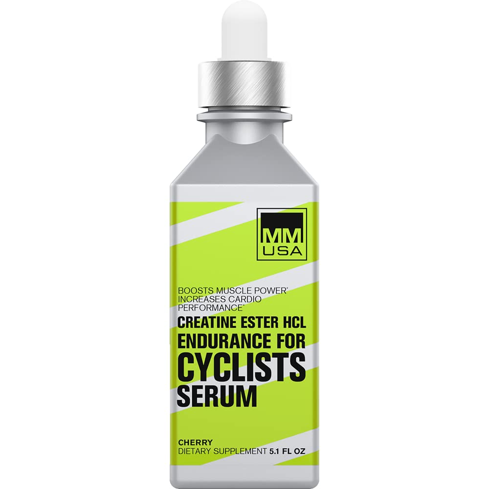 MMUSA Cyclist- Optimized Creatine Serum. Wzmacnia wydajność treningu rowerowego, zwiększa poziom tlenku azotu, Stamina, Energia, Endurance & Focus. Walki Zmęczenie i kwas mleczny budować. Cherry, 5.1 Fl Oz