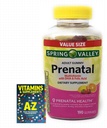 Wiosenna Dolina Dorośli Prenatal Health Multivitamin DHA & Kwas foliowy, Owoce, 190 Gumiaki + lepszy przewodnik Vitamin Suplementy Książka