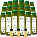 Sok selerowy Cleanse przez surowej fontanny, wszystkie naturalne surowe, zimne soki prasowane, rano detox Cleanse, 30 butelek 12oz, 5 Bonus Ginger Shots