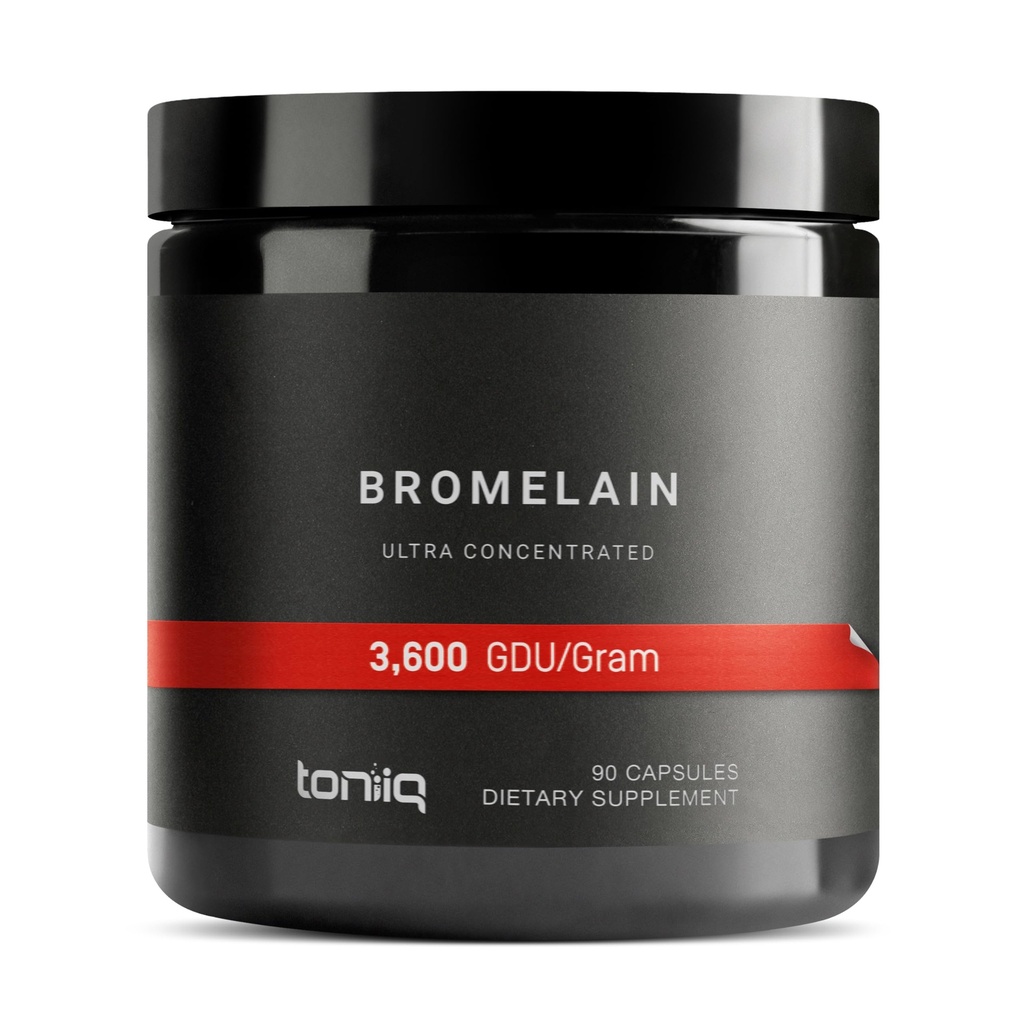 Ultra High Siła Bromelain 1000mg - 3600 GDU / Gram - Wysoko skoncentrowany i biodostępny - Trzyczęściowy Tested Formuła - 90 Kapsułki wegetariańskie - 45 Servings per Container - Suplement Bromelain