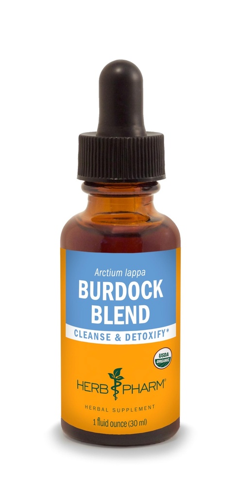 Herb Pharm Burdock Mieszanka Liquid Extract do wspomagania oczyszczania i detoksykacji - 1 unce (DBURD01)