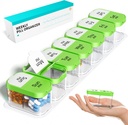 Odaro Extra Duży Weekly Pill Organizator 2 razy dziennie, Pill Box 7 Day Am Pm trzymać codzienną witaminę lekarską i suplementy - zielony