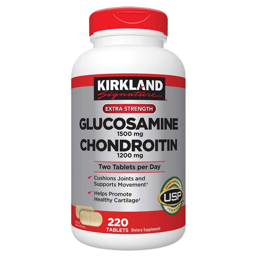 Kirkland Signature Glukozamina & Chondroitin, 220 tabletek (2 opakowania)
