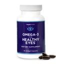 Trigliceryd Omega 3 Fish Oil for Healthy Eyes - Wspiera zdrowe oczy z optymalnymi składnikami - Łatwy do połknięcia, Płonący - EPA, DHA, & Omega 7 Kwasy tłuszczowe - 90