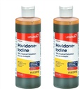 Leader Powidon Jod 10% Prep Solution USP, pierwsza pomoc Antyseptyczne Oczyszczanie Rana, Mycie Rana, Antyseptyczne Mydło (8 Fl Oz, Opakowanie 2)