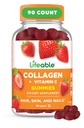 Żywy Kolagen Peptydy Gummie Gummies 124; 100mg z witaminą C Gummea 124; Wielki Degustacja Kolagenowe Suplementy Gulmee 124; Wegetariańskie Włosy Skóra i paznokcie Gummeje Gummee 124; Kolagen Gummeje dla dorosłych, Mężczyźni, Kobiety Gummee 124; 90 Gummeje