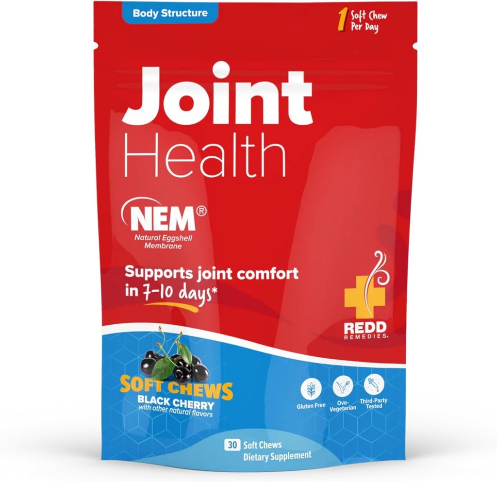 Redd Remedies, Joint Health Original, Pomaga wzmocnić Tkanka i chrząstki, Black Cherry Flavor, 30 Soft Chews