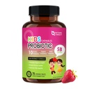 NATURE DOCELOWE Dzieci Probiotyczne Chewable, 5 Miliard CFU Probiotyki + Prebiotyki dla wieku 3 +, Probiotyki dla zdrowia digestive, Wsparcie immunologiczne i Apetite Booster, Natural Strawberry Flavor, 75 Służenie