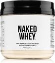 NAKED Serwatka 1Lb - Tylko 1 Składnik, Granulki serwatki w proszku, bez denaturacji, No Gmos, No Soy, Gluten Free, Stymulowanie wzrostu, Poprawa Odzyskiwania - 15 Sług
