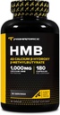 Primaforce HMB (Beta- Hydroxy Beta- Metylomaślan) 1000mg, 180 kapsułki (500 mg na kapsułkę) - Suplement Gluten wolny i niezawierający GMO