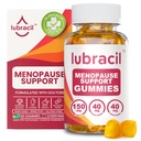Lubracil Menopauza Gummie dla kobiet - Suplementy menopauzalne dla gorących błysków, nocnych potów, huśtawek nastrojów i równowagi hormonalnej - Cohosh i Ashwagandha - 60 Gummies (Opakowanie 1)
