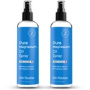 Pure Magnezu Oil Spray 12oz (2 Pack) - Organiczne USP klasy Magnezu Spray, Glycinate magnezu, Olej magnezowy do stóp, Ciało, Mięśnie i Kurcze nóg - Made in USA