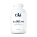 Vital Nutrigents Ultra Pure Fish Oil 700 - Wspiera Serce, Mózg i Joint Health * - Sustainable Sourced High EPA & DHA Omega-3 Kwas tłuszczowy - Lemon Flavor - Gluten, Dairy & Soy Free - 120 Softgels