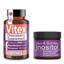 Intimate Rose Zapisz 10% na Hormonal Balance & Reproductive Wellness Bundle - Vitex Chasteberry Supplement + Myo & D- Chiro Inositol Proszek do PCOS & Menstrual Support