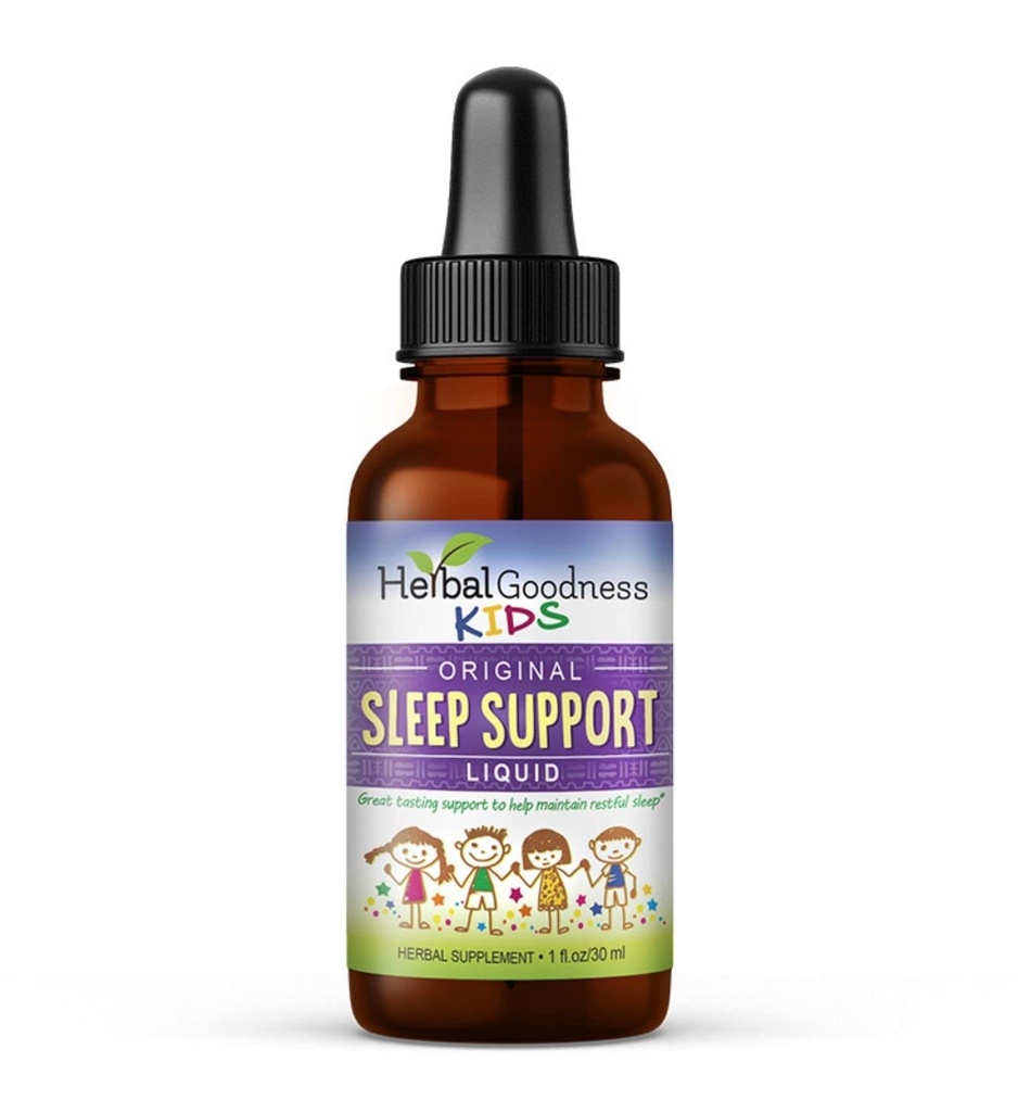 Support Liquid Extract - Natural Kids Plant Based Herbal Sleep Aid, z rumiankiem, Guava Leaf - 1oz Liquid Extract - Herbal Goodness (1 jednostka)