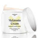 Melatonina krem do niespokojnego snu - Melatonina suplement sen reset biologiczny Body Clock - Paraben, Fragrance- Free aby zmniejszyć grzywny i zmarszczki - Naturalny krem do snu (4 oz)