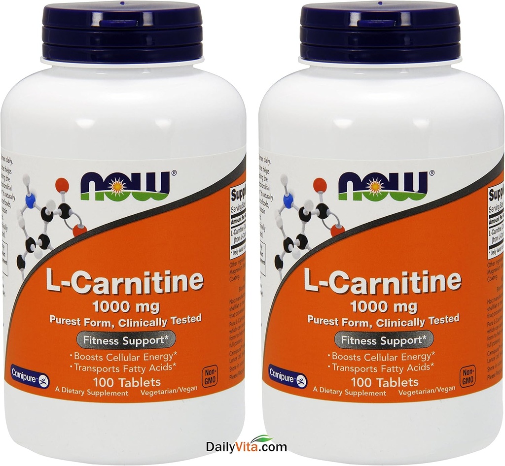 Teraz żywność L- winian karnityny 1000mg, 100 tabletek (Opakowanie po 2)