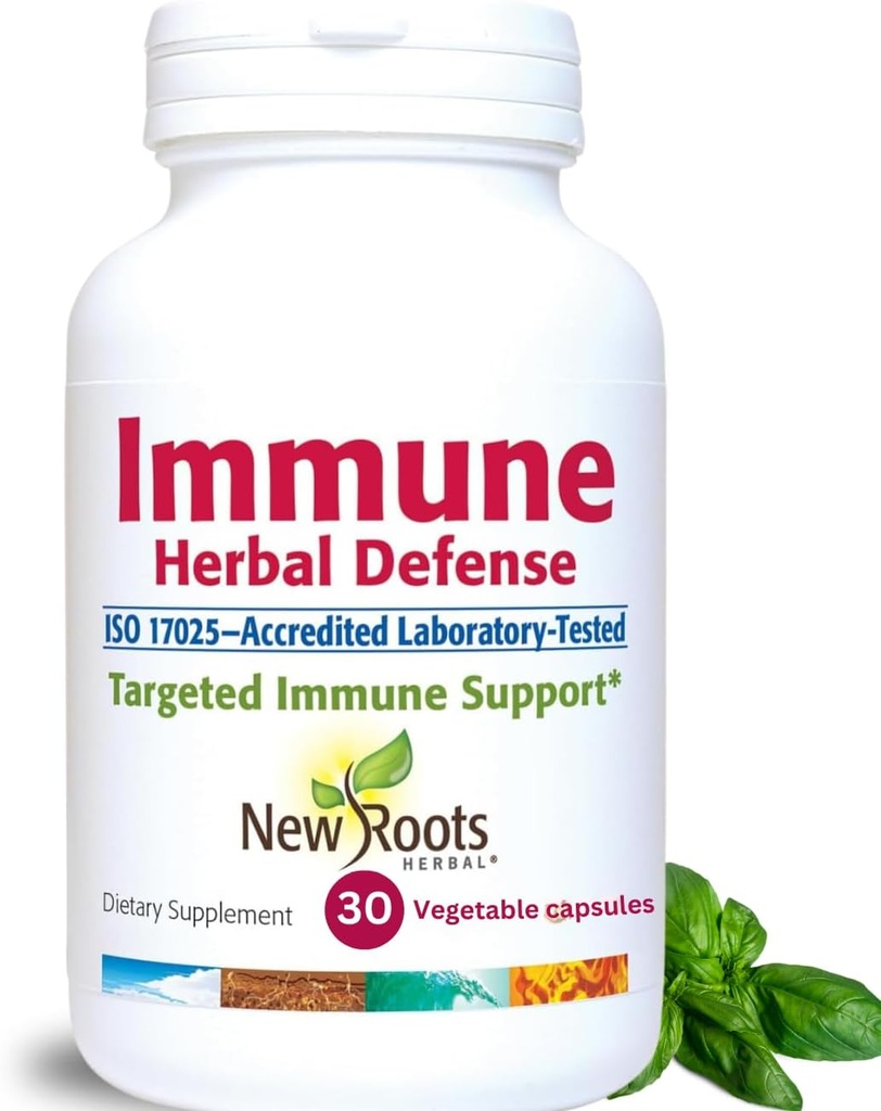 Immune Herbal Defense Supplement (200mg) z Reishi Mushroom, Astragalus Andrographis, Multi Herbal Extract z Elderberry, Echinacea (30 kapsułki) 124; Potężny suplement wsparcia immunologicznego
