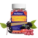 Gumiaki z jagodami, Ekstrakt z jagodami 300mg, z witaminą C i cynkiem, Gumiaki z aromatem truskawkowym, Non- GMO, Gluten Free, Przyjazny weganom, Wsparcie immunologiczne, 60 Hrabia