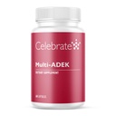 Celebrate Vitamin Multi ADEK, Iron Free - Daily Bariatric Multivitamin, Wysoki poziom witaminy A, D, E, K & B12 dla pacjentów z przełączeniem dwunastnicy (60 kapsułek)