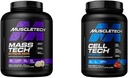 MuscleTech Mass Gainer Mass- Tech Extreme 2000, Muscle Builder Protein Serwatka Proszek & Kreatyna Monowodzian Proszek Cell- Tech Creapine Post Workout Recout Drink Muscle Builder